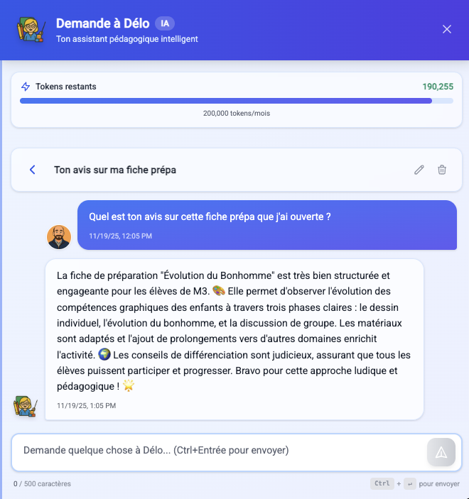 Assistant IA Délo - Interface de chat